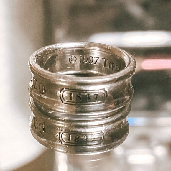 ⚡️SALE⚡️Tiffany & Co. 1837 Sterling Silver Ring - Picture 2 of 9